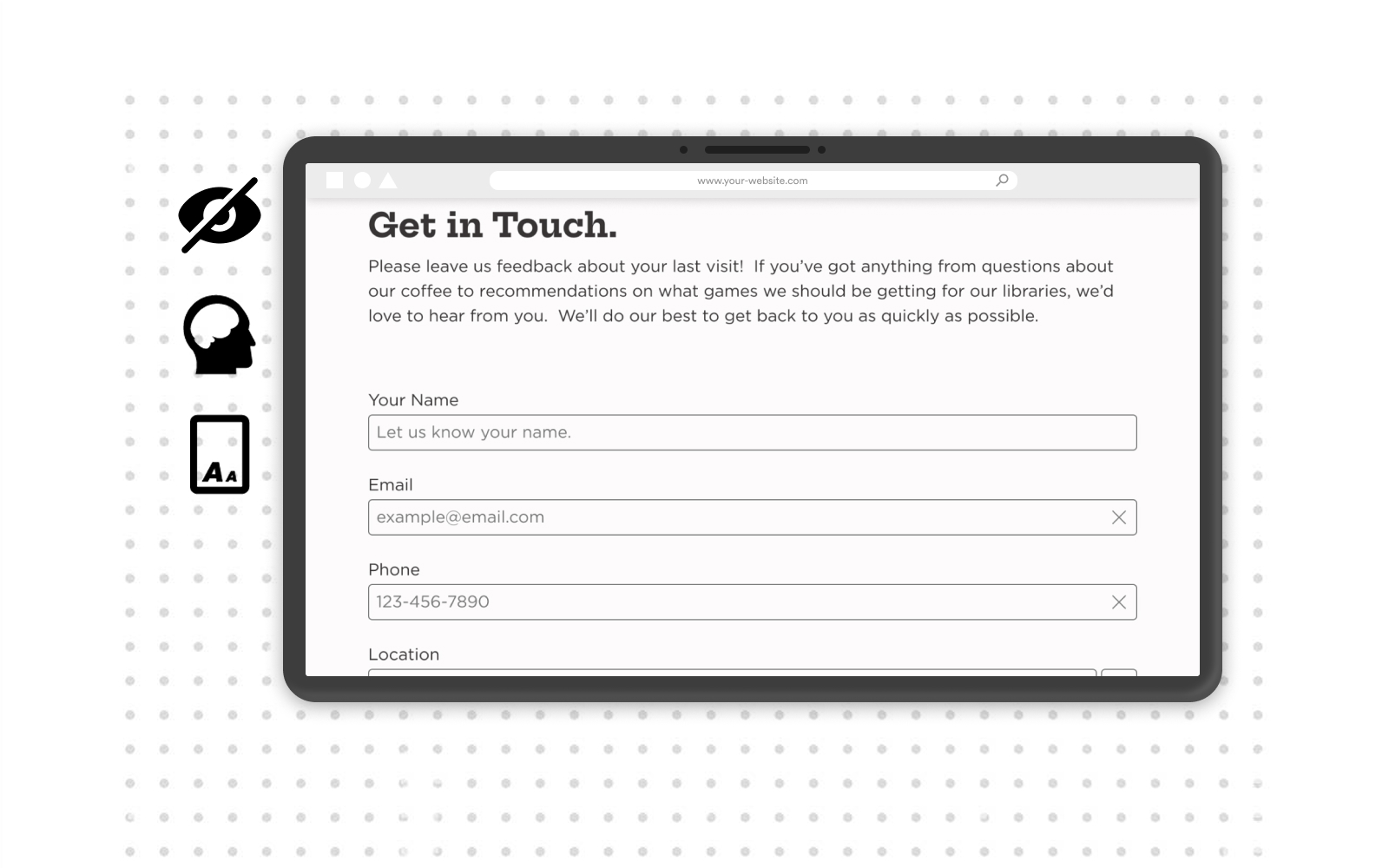 Accessibility Mockup